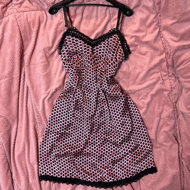갸루 도트 땡땡이 원피스🍇💜