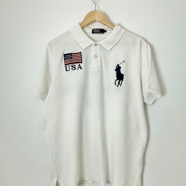 폴로 USA 치프키프 카라반팔 화이트 1809