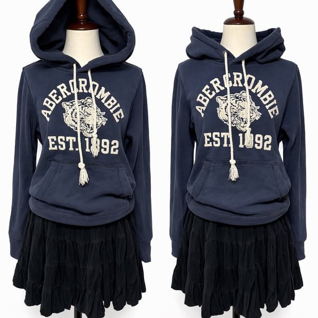 아베크롬비 EST1892 타이거 후드티 S