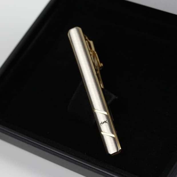 입생로랑 A+등급 5.2cm 남자 명품 넥타이핀 빈티지