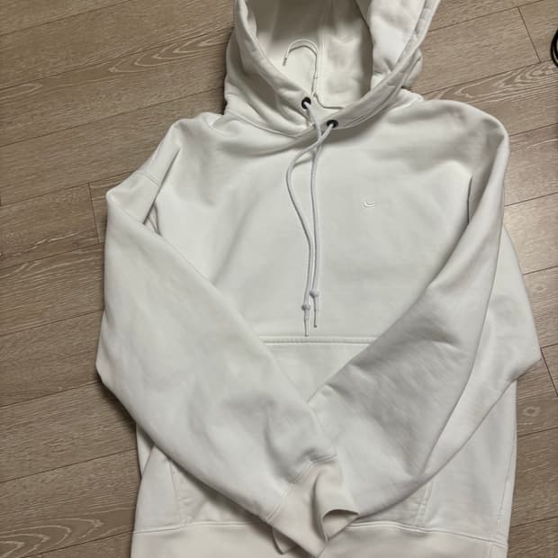 나이키 솔로스우시 후드티 화이트