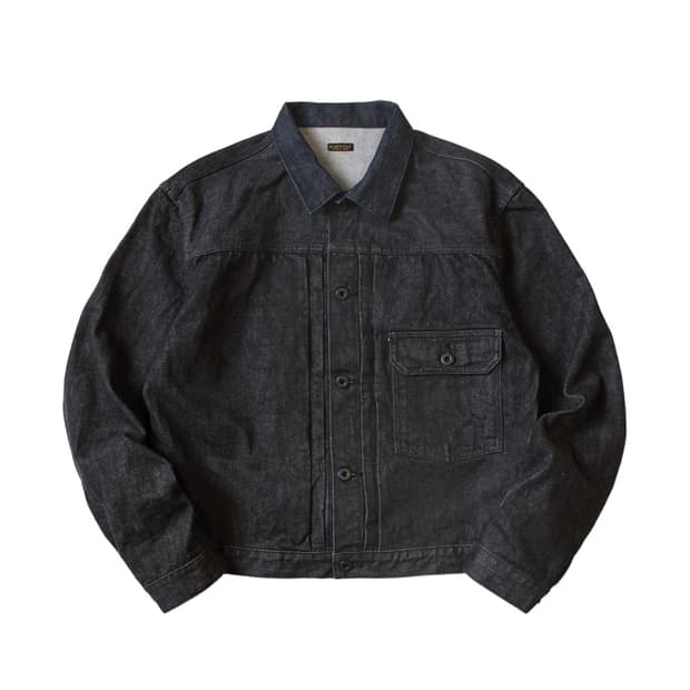 캐피탈 14온즈 데님 1st 자켓 블랙 4/XL