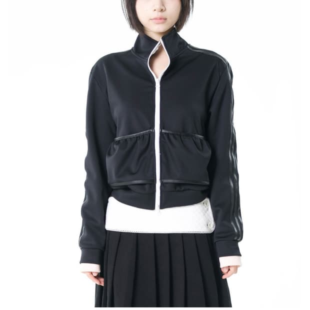 구해요‼️‼️ 오스하이 넥 코르셋 져지 집업 블랙 