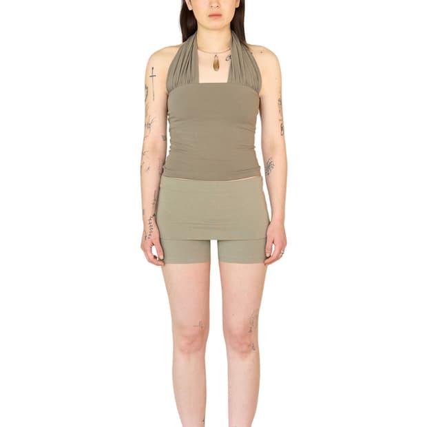 bold halter top (dust)