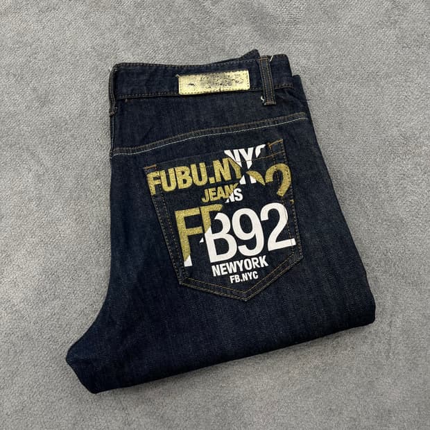 후부 올드스쿨 힙합 데님팬츠