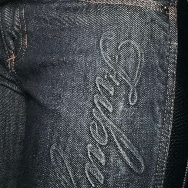 90‘s 올드스쿨 후부 Fubu 밴딩 데님 부츠컷 팬츠 y2k