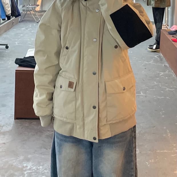 칼하트 WIP 퍼 후드 트래퍼 파카 H1615