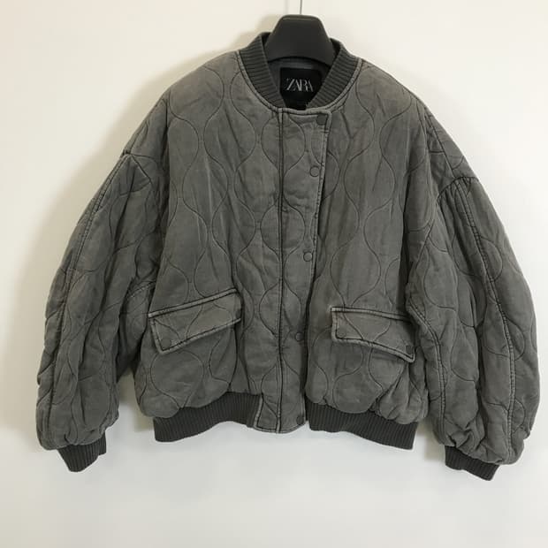 자라 퀼팅 오버사이즈 퀼팅봄버 [여성L사이즈]