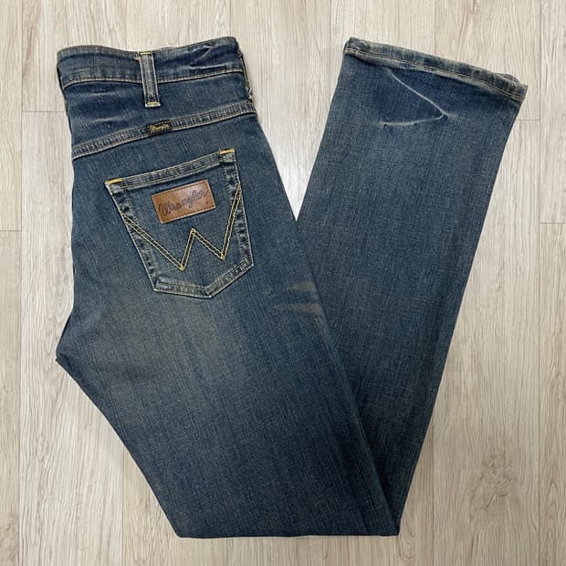 29~30) 70's 복각 랭글러 재팬 오일워싱 데님팬츠