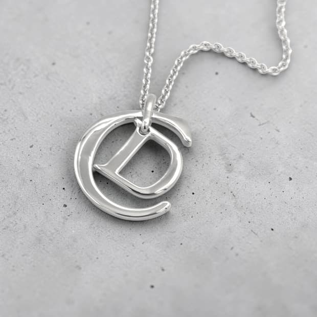 디올 빅 로고 목걸이