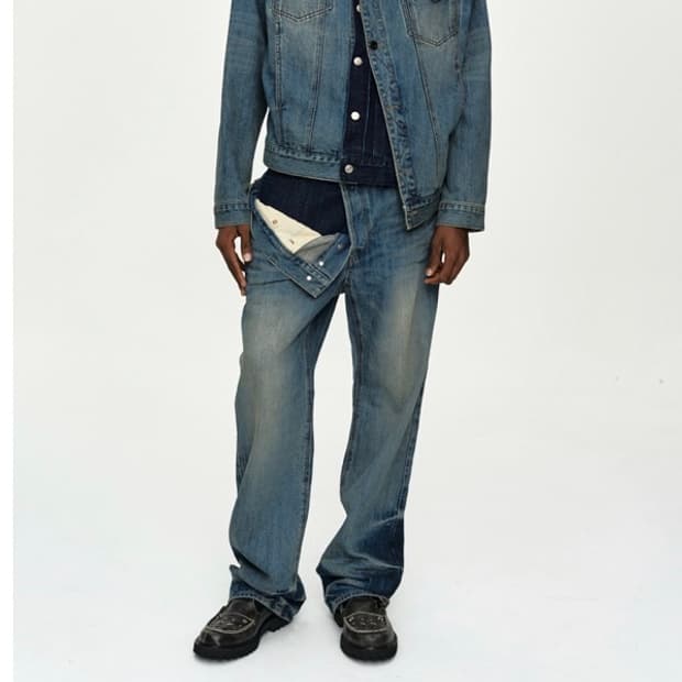 26SS 앤더슨벨 와이드 레그 진 36사이즈