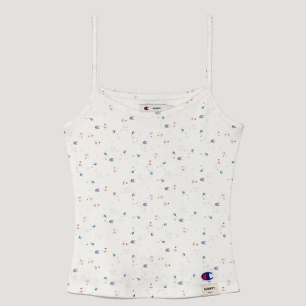 챔피온 X 글로니 캐미솔 나시 탑 White M