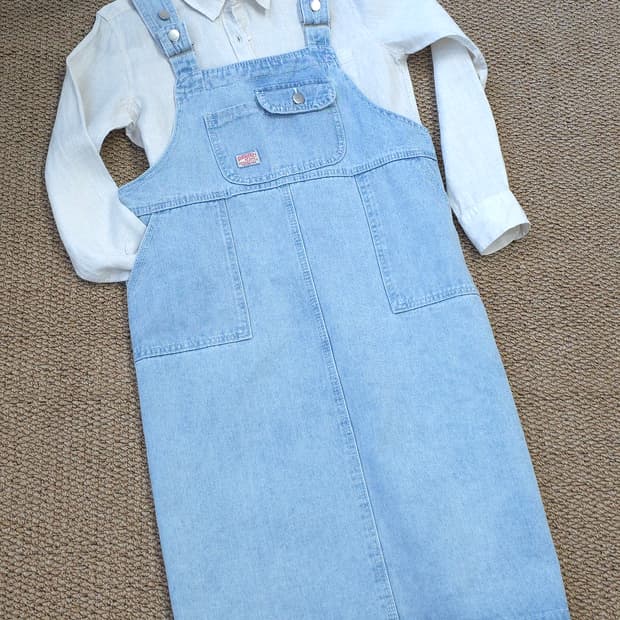 COKO tokyo official 데님 멜빵 원피스