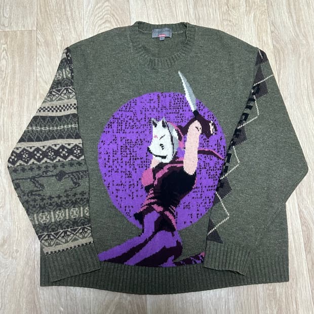 슈프림 x 요지 야마모토 철권 스웨터 올리브 - 22FW