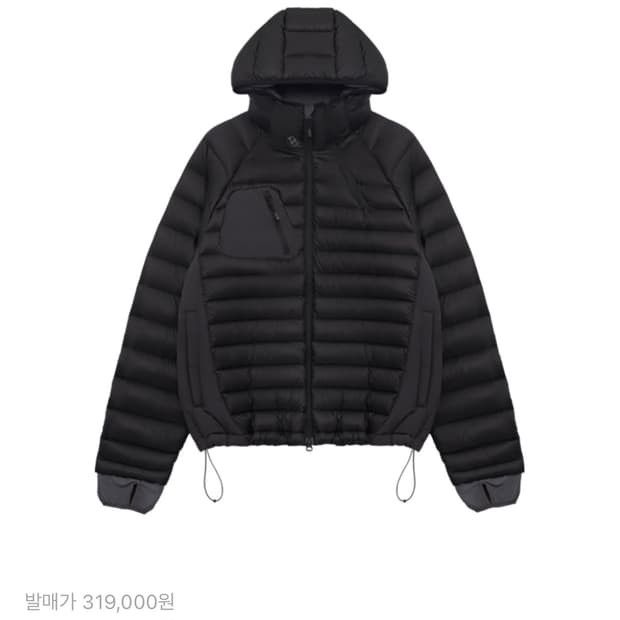 (3) 24fw 산산기어 패널드 푸퍼 블랙