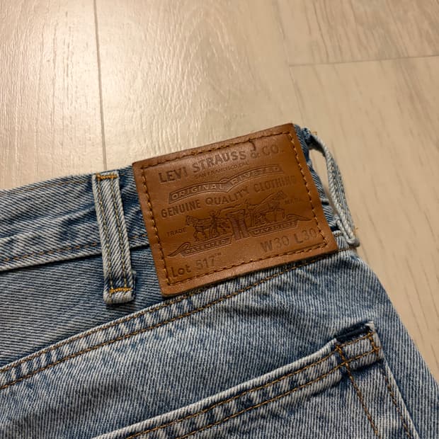 리바이스 517 부츠컷 데님 청바지
