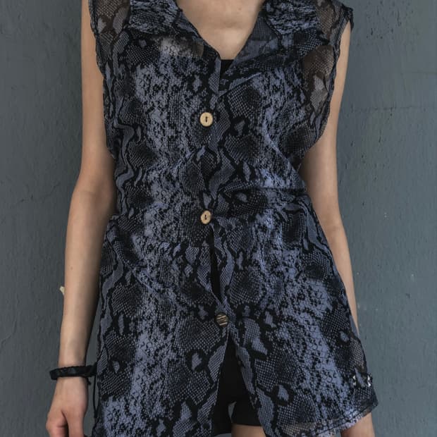 Snake Skin Pattern Sleeveless