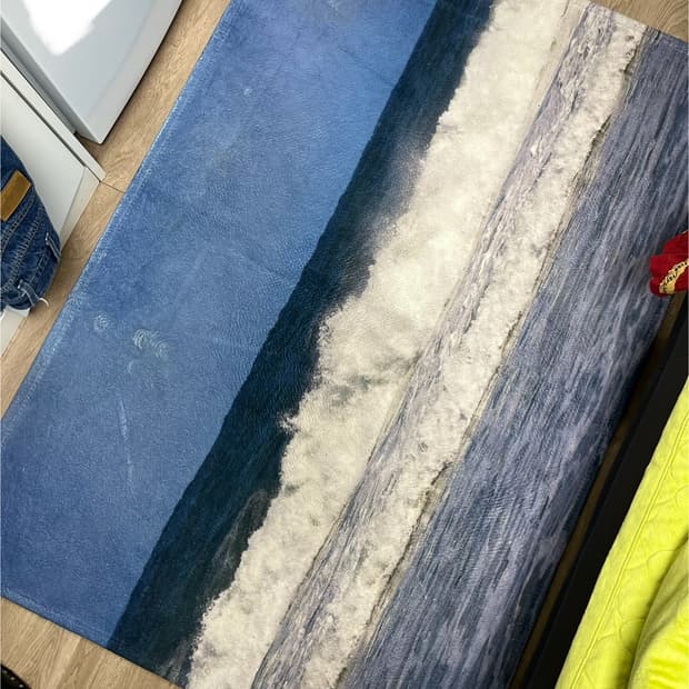 슬립타이트오브젝트 파도 극세사 러그 100*150