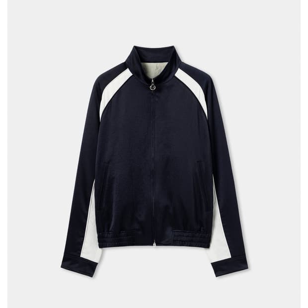 솔리드옴므 네이비 컨트래스트 트랙 자켓 48 새상품