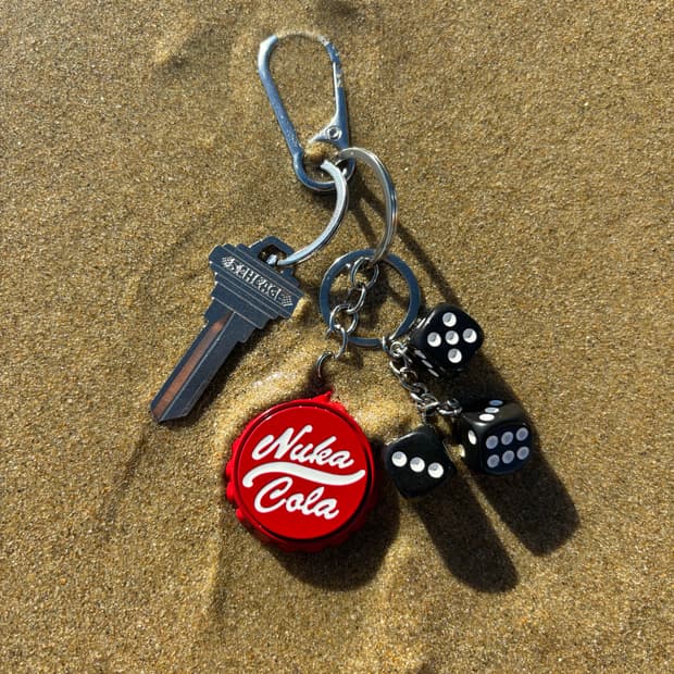 Coke 병따개 dice 키링