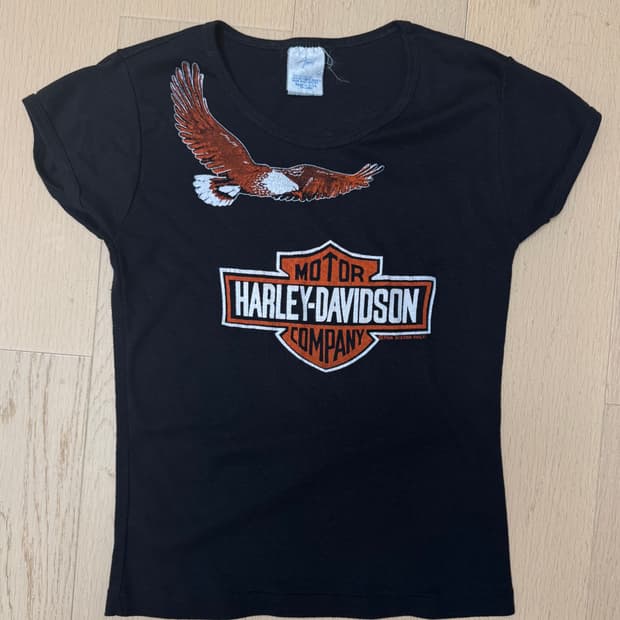 할리데이비슨 딱붙 반팔