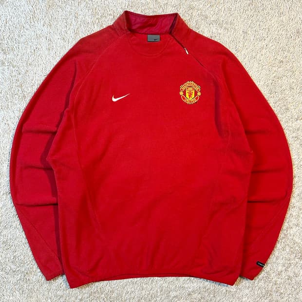대장급) 00's 나이키 맨체스터 유나이티드 웜업 플리스 레드