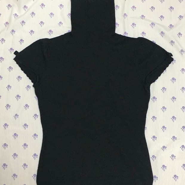 Girly Ribbon Turtleneck Top