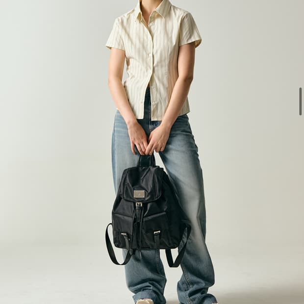 [샐볼] SYMBOL NYLON BACKPACK [BLACK]