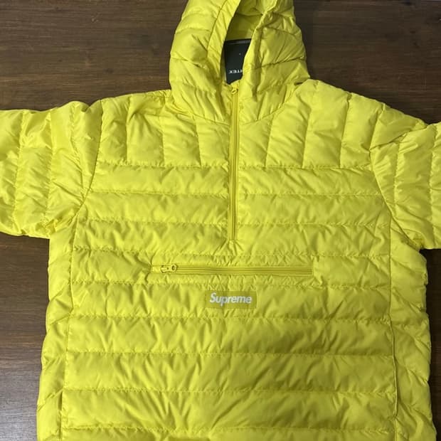 슈프림 마이크로 다운 하프 집 후드 풀오버 에시드 - 20FW