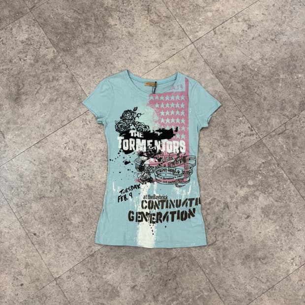 스키니미니 블루 반팔티 #csz34