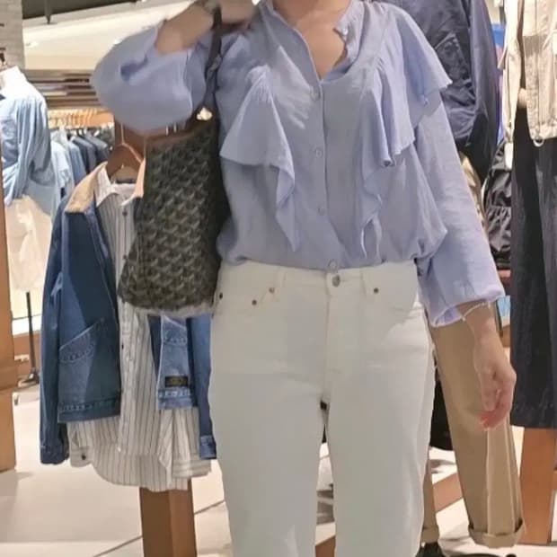 포르테포르테새틴블라우스