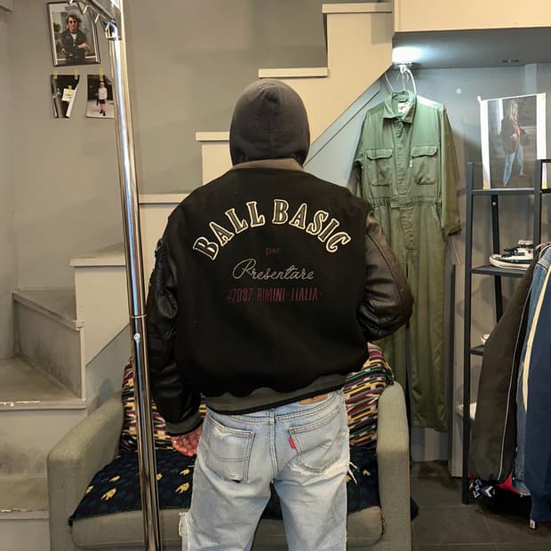 90‘s Ball basic patch embroidery varsity