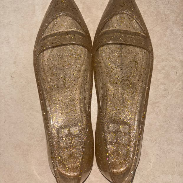 헤븐리젤리 Sleek Glitter Gold 젤리슈즈