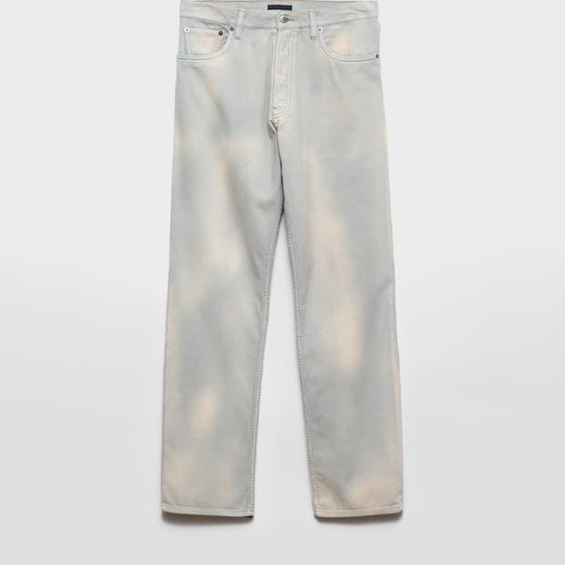 프라다 25fw 하드 페이딩 코듀로이 팬츠