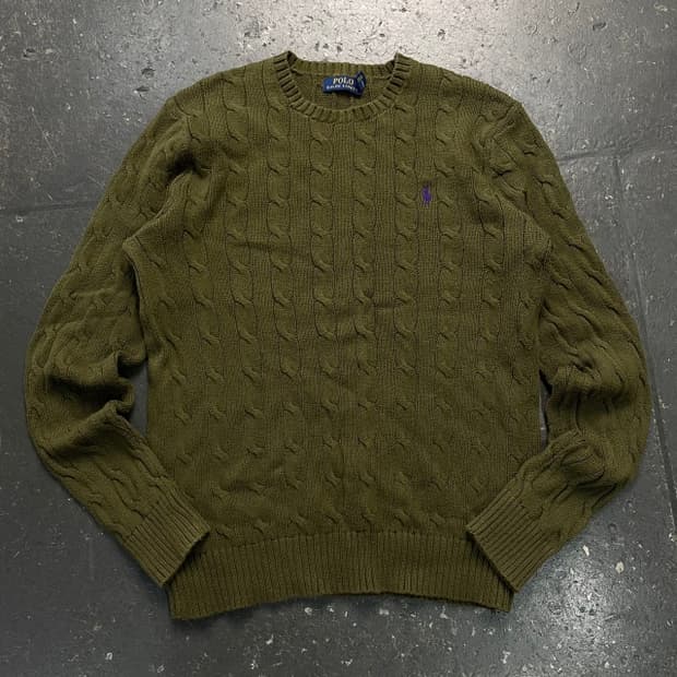 95-100 폴로 신형 꽈배기 니트 