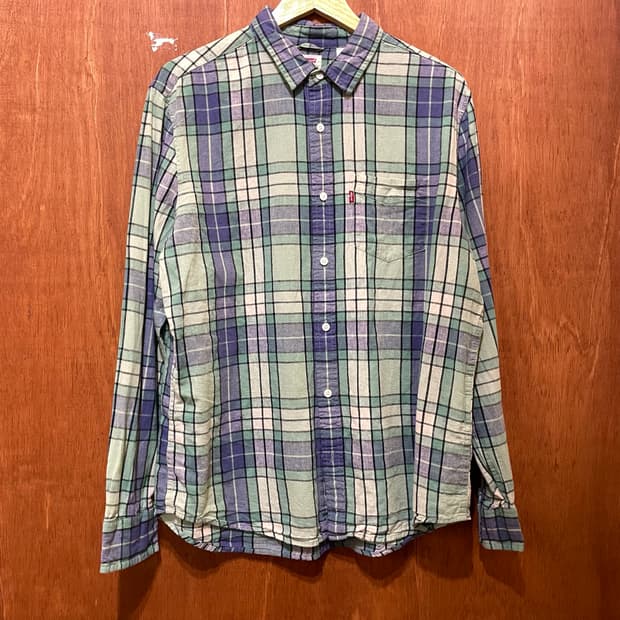 (L) Levi's 리바이스 체크 셔츠