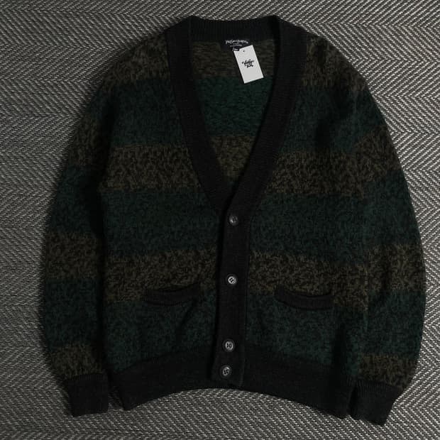 90s 입생로랑 아카이브 울 패턴 가디건o 3598