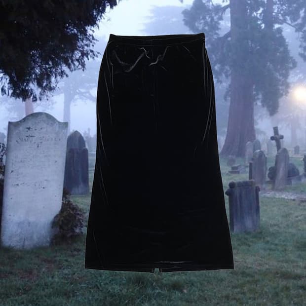 벨벳 롱스커트 (디팝직구)