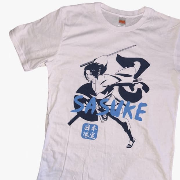 나루토 사스케 보틀 티셔츠