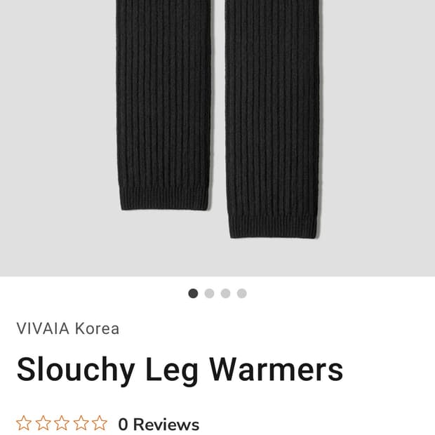 비바이아 레그 워머 블랙