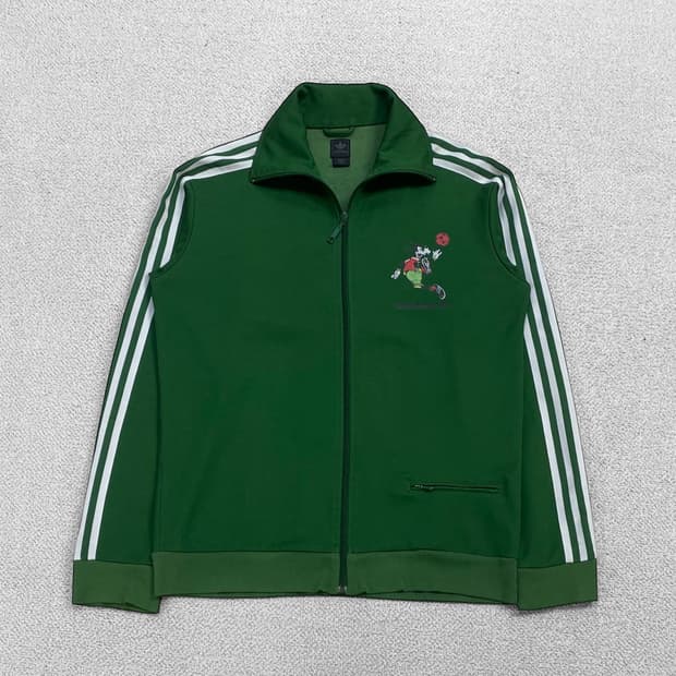 아디다스 디즈니 구피 유로파 트랙탑 져지 그린