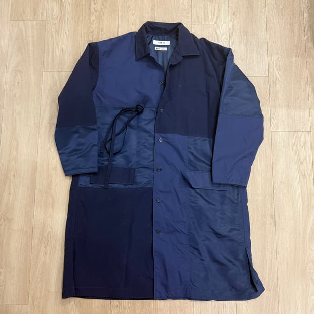 FDMTL 패치워크 코트 나일론 믹스 펀드멘탈 롱코트 일본