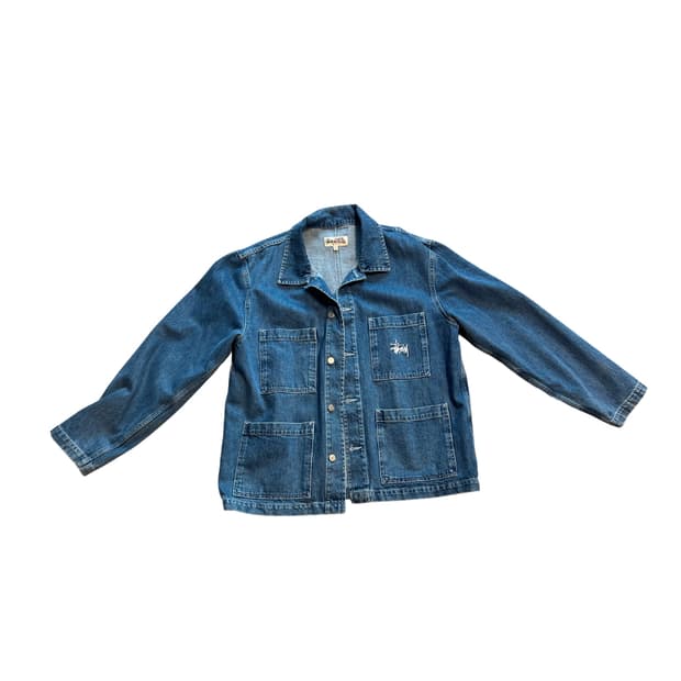 [급매]Stussy Workgear Denim Chore Jacket L