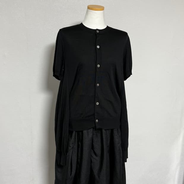 20ss 꼼데가르송 메인라인 반팔 긴팔 이중 가디건 m