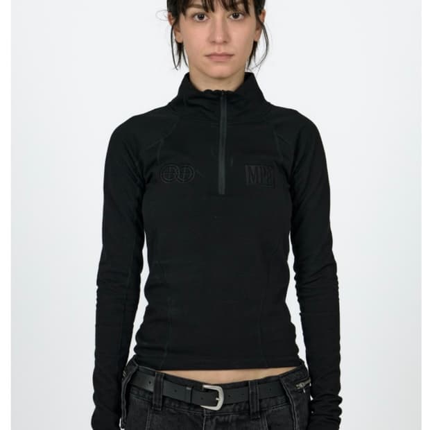 MPa SOFT-SHELL HALF ZIP WOMEN(BLACK S)