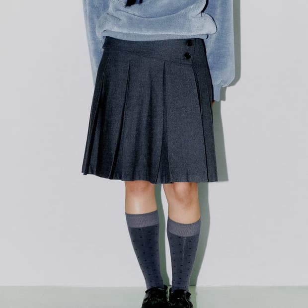 오피쉬 스커트 차콜