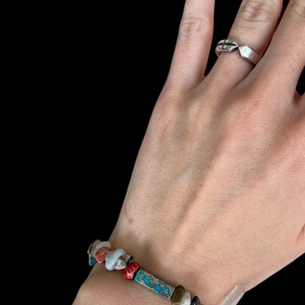 🌍 믹스 젬스톤 내추럴 브레이슬릿