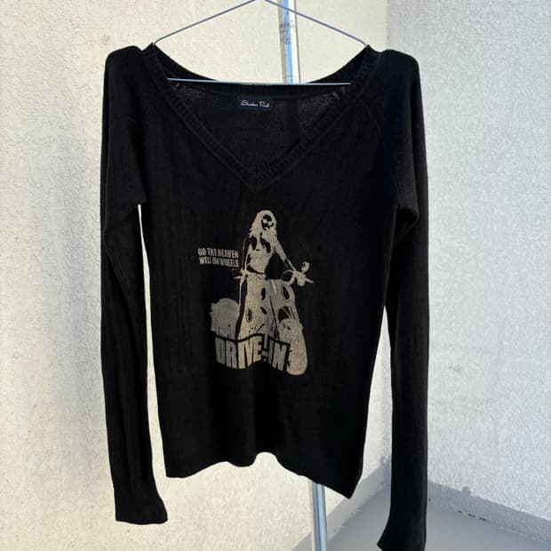 55 DRIVE-IN v-neck knit