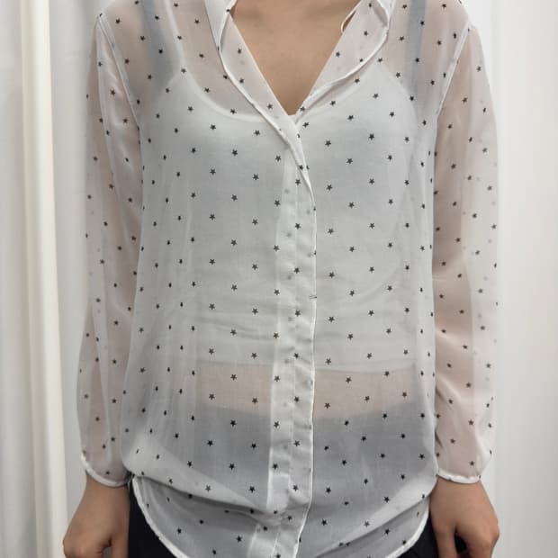 zara star blouse