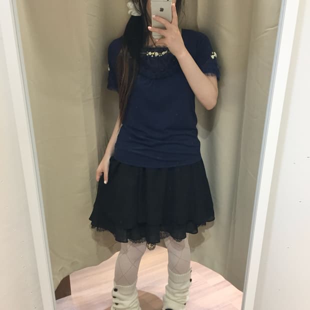 엑시즈팜 네이비 로걀 탑 🫐🐳